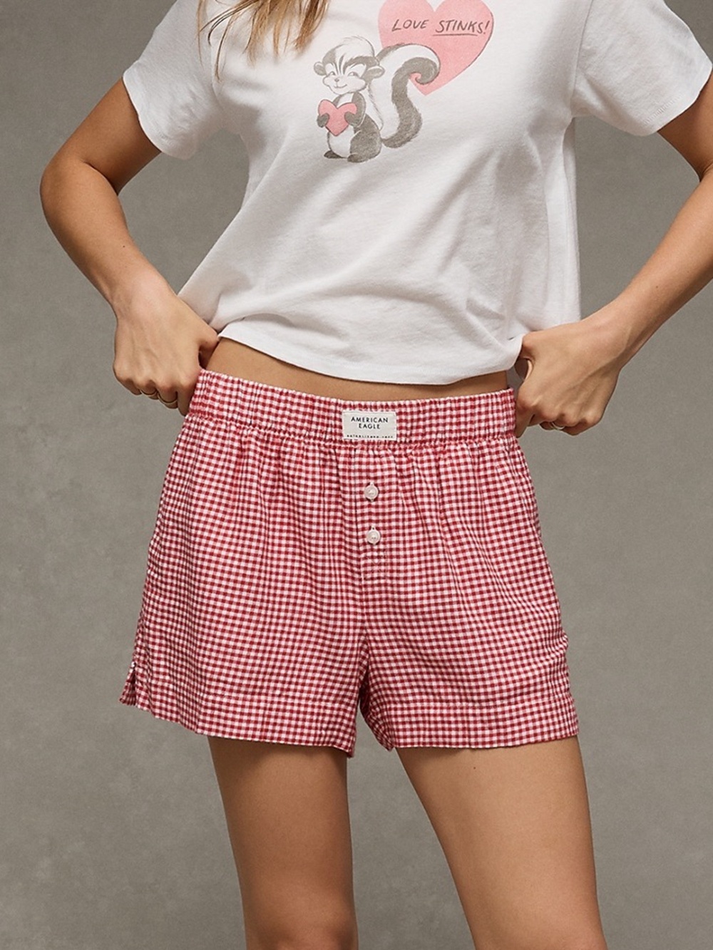 American eagle flannel pajama shorts